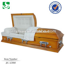 personalized ash wooden casket handle in rich matte finish